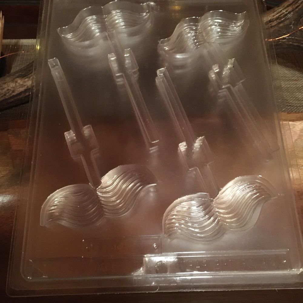 Mustache Lolly Pop Molds